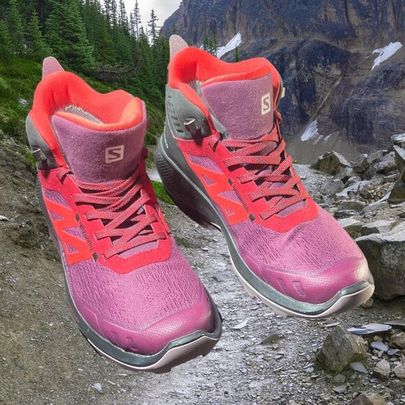 Salomon Out Pulse Mid GTX Women's Hiking Shoes Size 8 Waterproof Gore-Tex - Picture 1 of 11